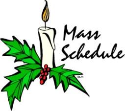 Anthony Parish in Jackman 4:00pm - Christmas Vigil Christmas Day Masses Holy Family Parish in Greenville 10:00am Mass of the Nativity of the Lord St.