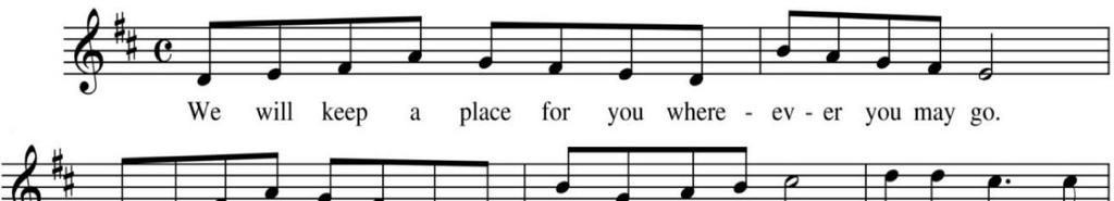 CHILDREN S RECESSIONAL (Children are invited to depart for S.P.I.R.I.T. Church School) We Will Keep a Place For You by John Corrado ANTHEM Swing Low arr.