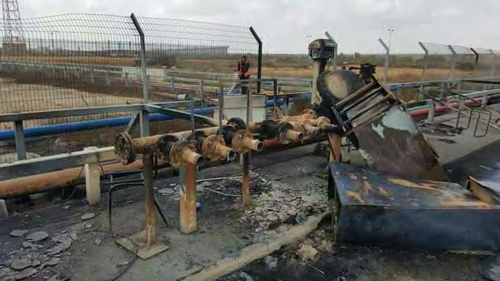 3 Sabotage of vital installations and the Kerem Shalom crossing On Friday evening several hundred rioters broke into the Kerem Shalom crossing, the only crossing through which goods enter the Gaza