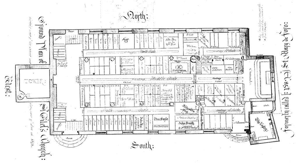1.4 The Church Building in General Contd The illustrations on this page show a ground floor plan of the church