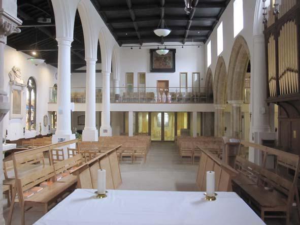 1.5 The Church Building in Detail Internally, the whole space, taking the nave, aisles, chancel and sanctuary, is of no more than moderate significance.