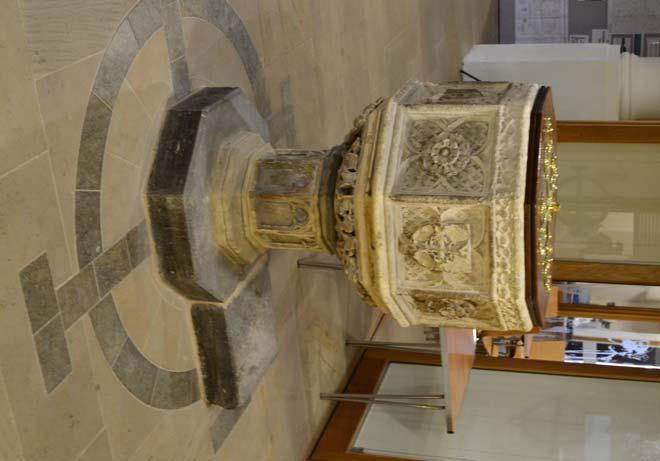 1.6 Contents of the Church Contd... Late medieval font seems likely to have been originally from All Saints Church, possibly moved to St Giles in the 17th century.