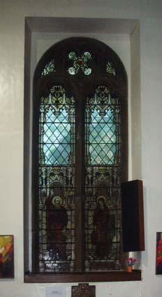 Hughes - 1899 Stained glass depicting the Epistles of Saint Paul and