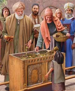 TM THE BIBLE MEETS LIFE: Parents, today s Bible story focused on Joash collecting an offering to repair the temple. The people joyfully gave money to help restore their place of worship.