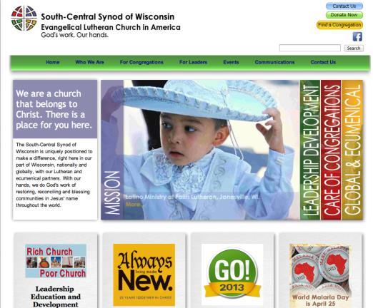 JANUARY 2014 South-Central Synod of Wisconsin Evangelical Lutheran Church in America 2909 Landmark Place, Suite 202 Phone: 608-270-0201 Fax: 608-270-0202 E-mail: scswoffice@scsw-elca.