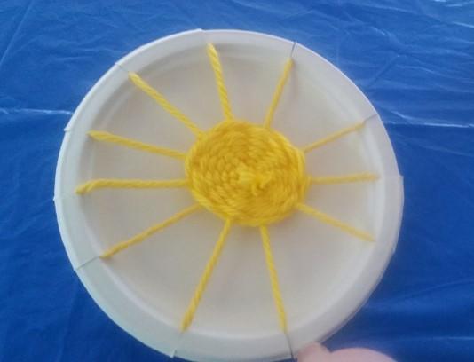 Greetings from Sunday School, Sunday School Shelia Daniel, Christian Education Director We finished up our unit on Letting Our Light Shine by painting pictures of the sun using only our hands and we