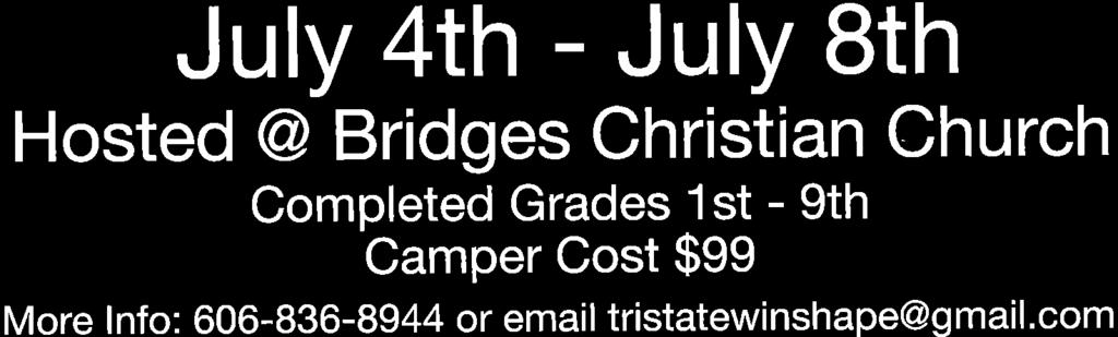 now open to 7th-9th Grades.
