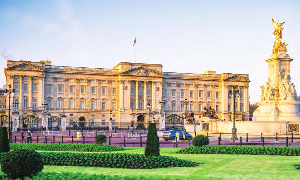 BUCKINGHAM PALACE is the official London residence of kings and queens. It has 775 rooms.