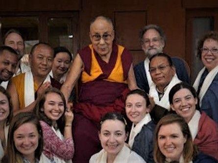the 14th Dalai Lama and Center