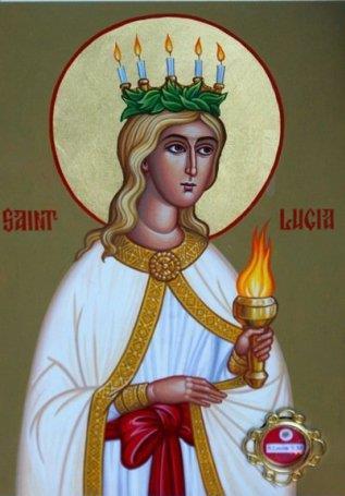 December 13 Saint Lucia was a young woman martyred for her faith in the year 304, during the Great Persecution under Emperor Diocletian.