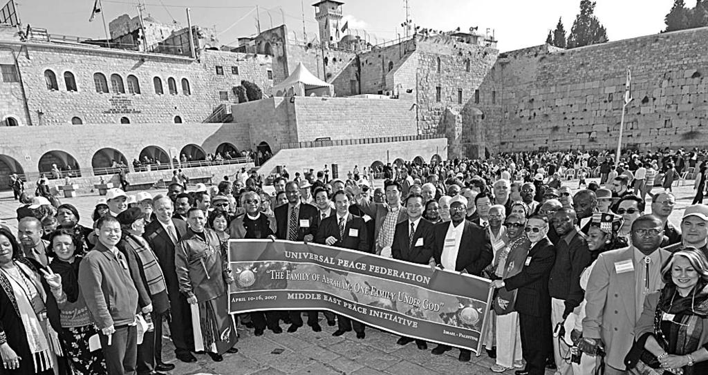 Jerusalem act of 120 Christian leaders who We first went to the holy ground removed their crosses and came to of Gethsemane.