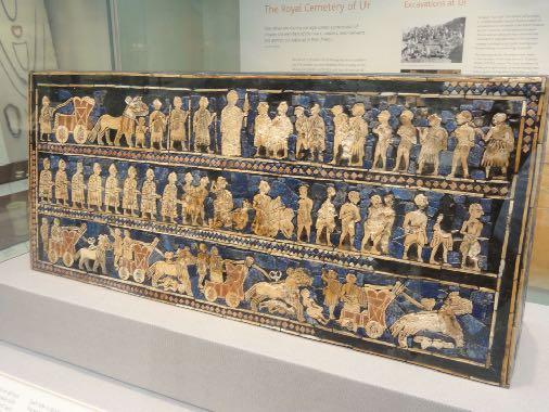 The Standard of Ur British Museum This is a Royal Sumerian Standard, depicting war with a neighboring tribe. -According to Jewish Tradition, Abraham s father, Terah, was an idol maker.