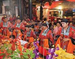 the Birthday Banquet conducted to mark the Birthday of the Goddess of the Seas, Mazu, has ten food courses