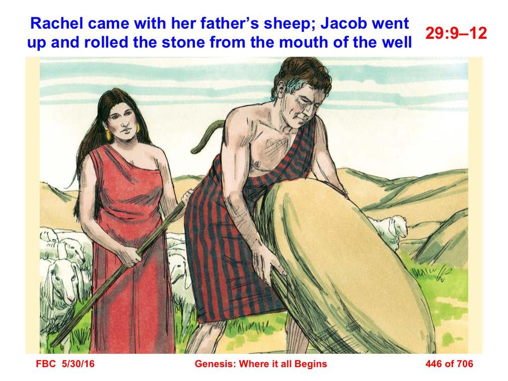 9 While he was still speaking with them, Rachel came with her father s sheep, for she was a shepherdess.