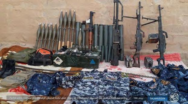 11 Weapons seized by ISIS in an attack on a camp of the Iraqi security forces (www.k1falh.
