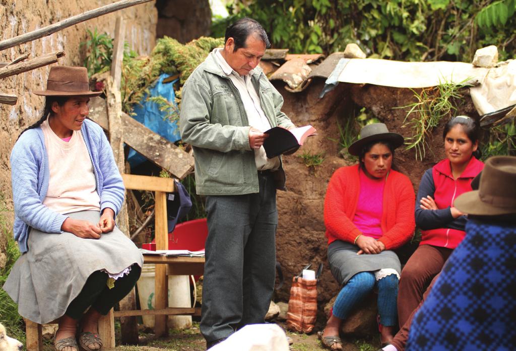 You begin with a single believer Brother Cecilio, SIM partner and evangelist in Peru, was traveling to teach Bible sessions when his bus stopped in the small, remote village of Huancarpuquio.