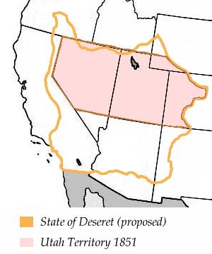 1. Why do you think Congress did not accept the boundaries of the proposed state of Desert? 2. Can you see the place where the state would have touched the pacific ocean? 3.