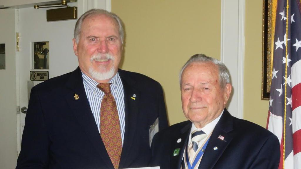 Chapter Happenings VASSAR Honors Bob Davis L-R Bob Davis is presented with a Virginia SAR Presidential Certificate by Harley Stewart,
