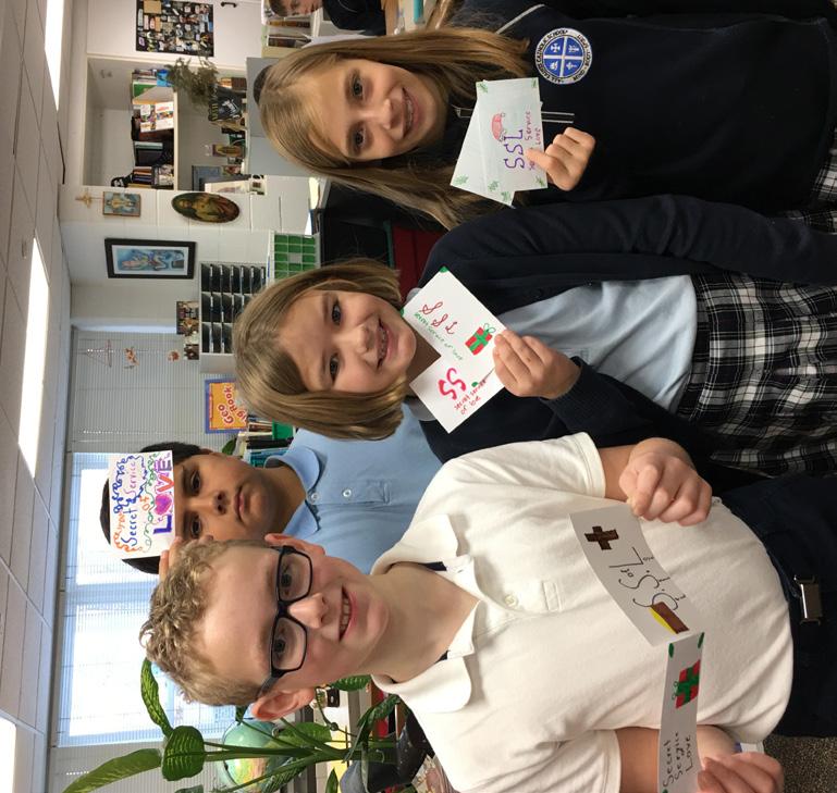 Arnould s religion classes, students created Secret Service of Love (SSL) cards, also known as calling cards of kindness.