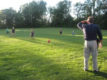 Various games were available for all to play, including bocce ball, kickball and rope wrap around game.