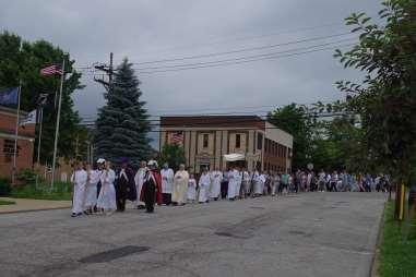 Bishop Malesic was the main celebrant at 9:30 Mass with Procession to follow.