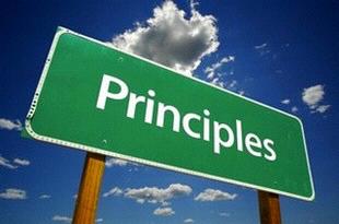 Principles of Scripture A fundamental truth or proposition that serves as the foundation for a system of belief or behavior or for a chain of reasoning.
