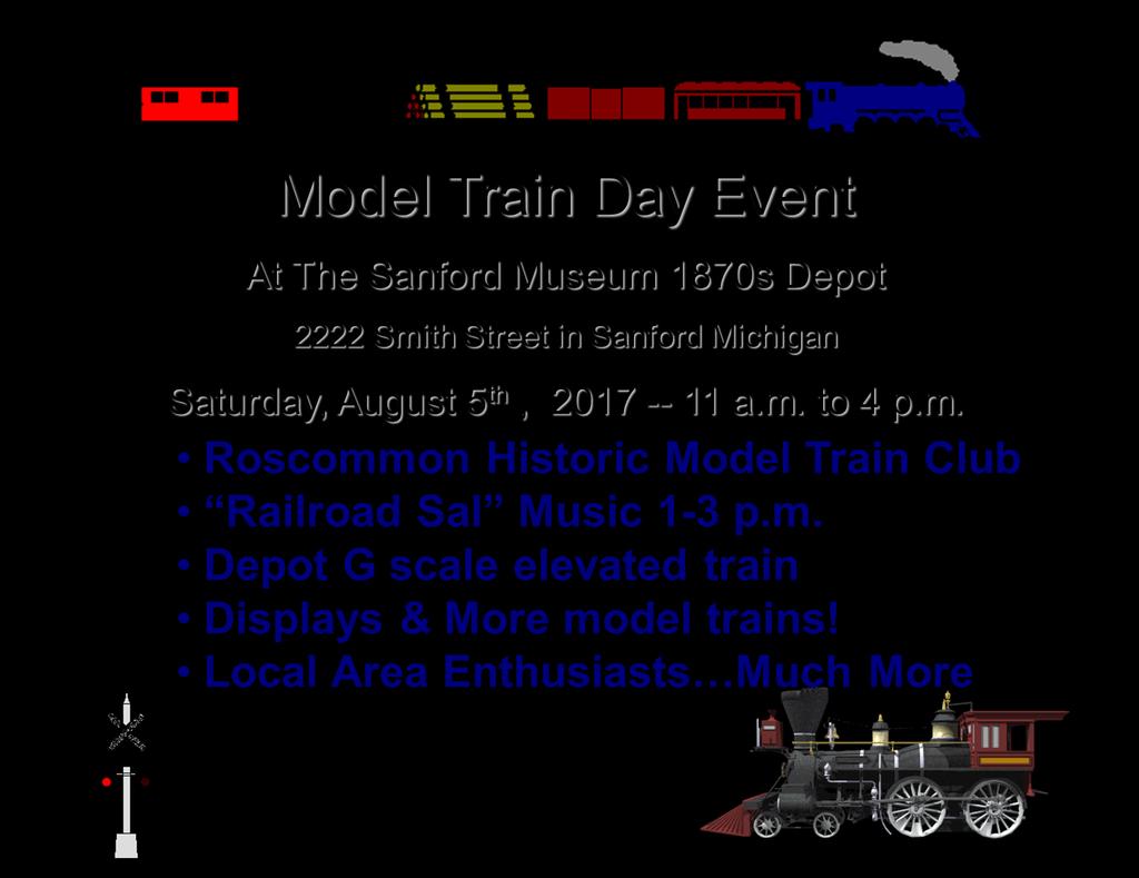 Come see exhibits and model trains by the Roscommon Historic Model Train Club experts along with local area enthusiasts.