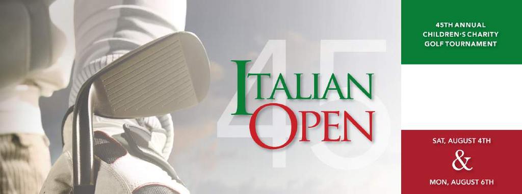 The Italian Open two-day event includes a dinner auction at which we honor one or two deserving citizens from our area each year. Two of this year s honorees are Guy & George Giudici.