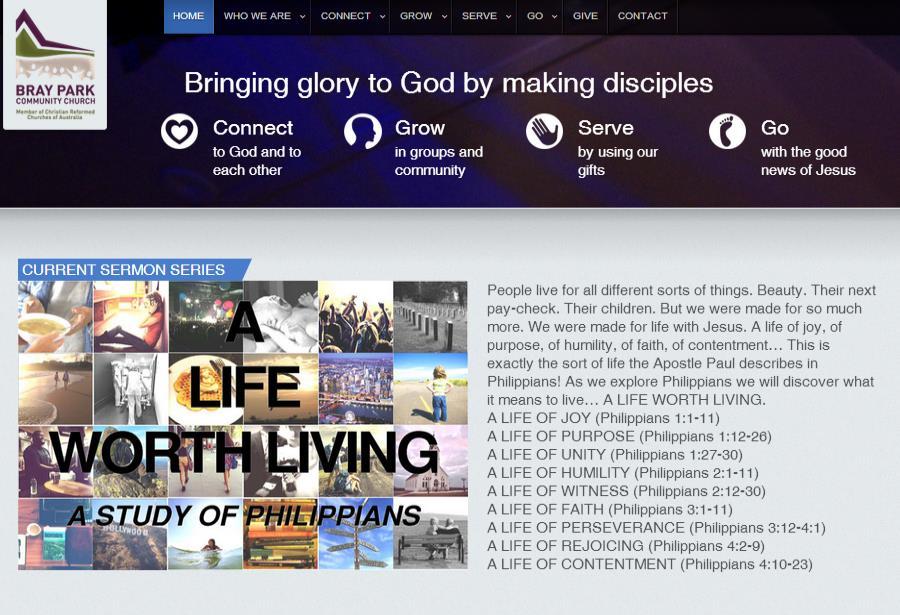 All of our sermons are uploaded to our website, you can choose to listen to an audio