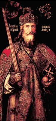 Charlemagne After Charles Martel s death, his son Pepin took over appointed King by the pope, then his