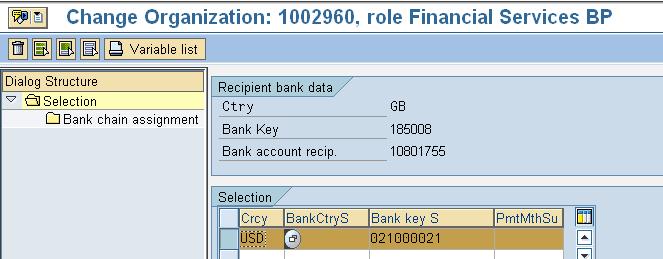 Bank Key Sending: Enter the house bank details (House Bank Country and House Bank Key) out of which the funds