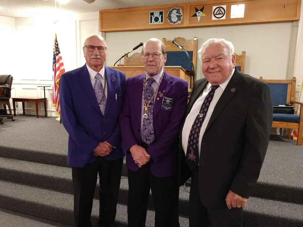 Bakersfield Council No. 28 Installation Team and from left to right Most Excellent Companion Teddy G.