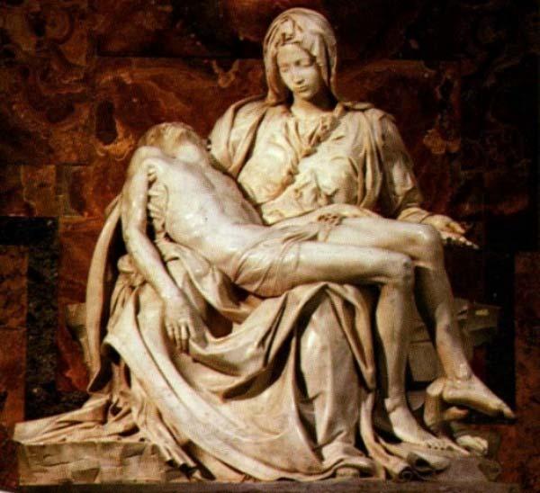 Statues and suffering: MICHELANGELO S PIETA Catholic s believe that statues can also help them to reflect on the meaning and purpose of suffering.