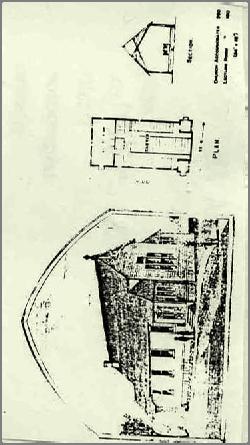 Figure 17. Perspective and plans for a church.