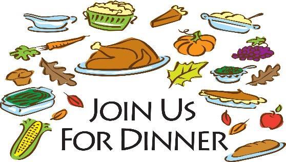 Our next Community Dinner will be held on Friday, September 2 nd, from 5 to 7 p.m. The menu is spaghetti w/meat sauce, salad, desserts and beverages.