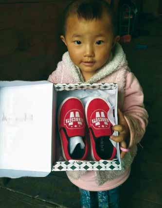 The card contains a message letting them know that you have given them the opportunity to bless a child in China.