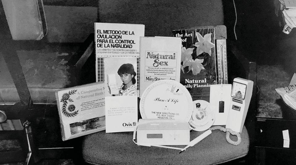 Natural family planning paraphernalia, circa 1983 (NCR photo/arthur Jones) methodology in which the only legitimate human experience is that which conforms to, and confirms, already established