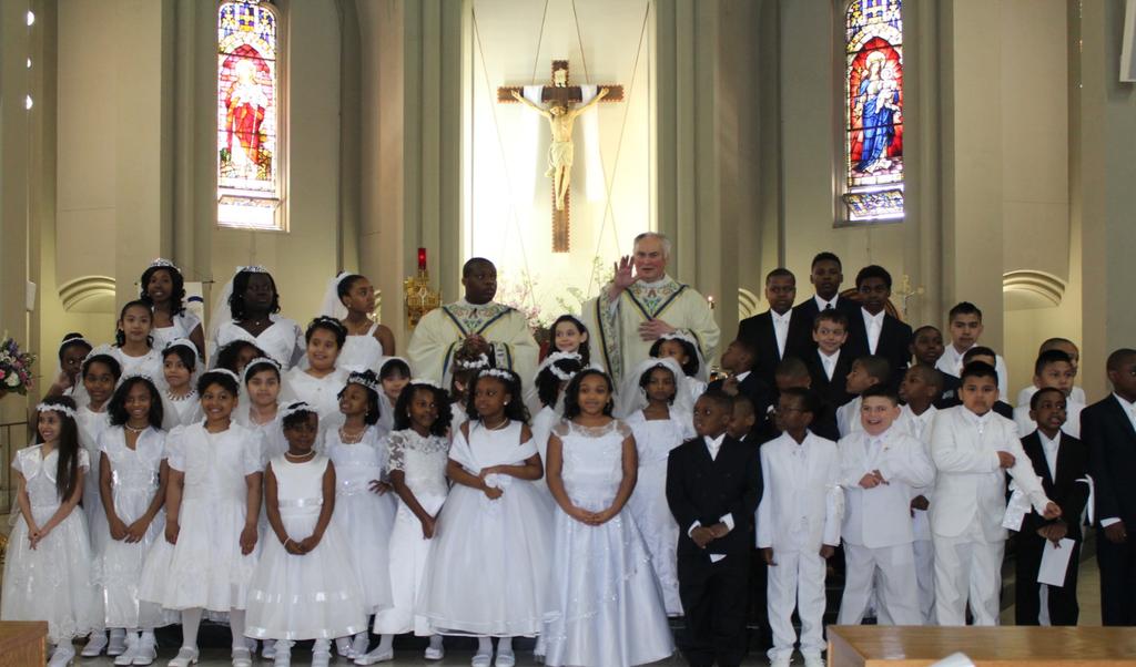 Congratulations to all our children who celebrated the reception of First Communion on Sunday, May 3rd.