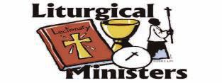 Gutgsell 5:00 PM SATURDAY 8:00 AM SUNDAY EUCHARISTIC MINISTERS * Denotes Distribu on of Precious Blood For the Weekend of May 26/27 10:00 AM SUNDAY Grabbe Boesiger* Ingalsbe* J. Hall G.