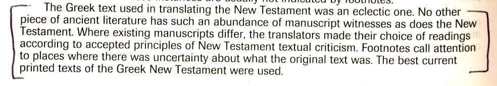 The traditional text (received text) did not exist prior to the middle of the third century.