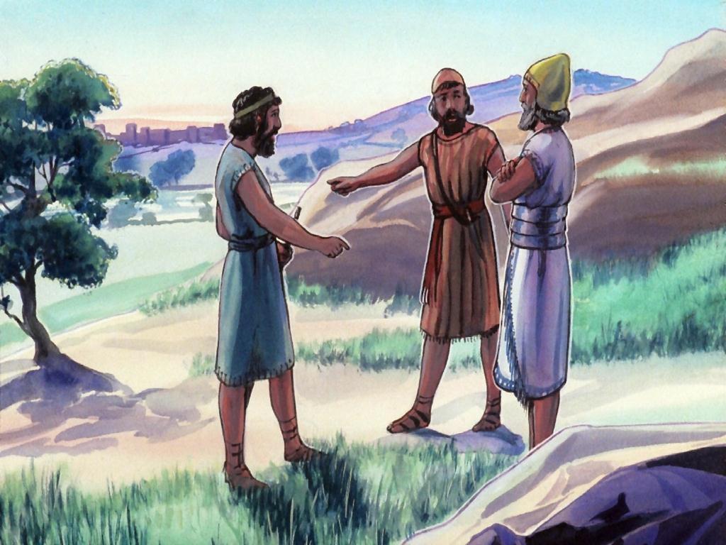 The two men reported to Joshua