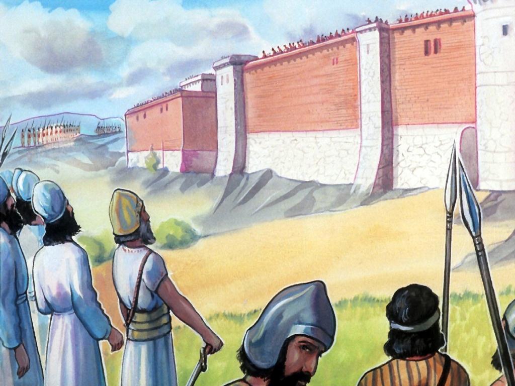 Jericho had strong thick walls. God told Joshua how to attack Jericho. It was a very strange plan.