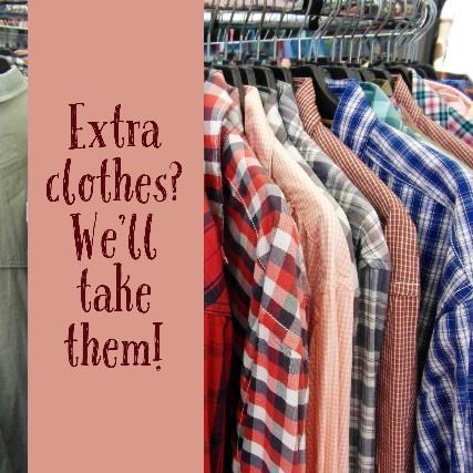 OPPORTUNITIES Clothing Needed for our Lunch Program On the last Monday of each month, the Fellowship Hall is transformed into a mini-clothing store with Men s, Women s, and Children s departments for