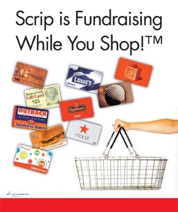 It s really that simple! When families use scrip gift cards instead of cash, checks or credit cards at their favorite retailers, they are fundraising while they shop.