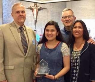 Assembly 3697 Catholicity Award at Immaculate Conception Church, June