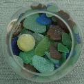 Thursday, July 27, 2006 Morning Prayer and Praise For Safekeeping On the worship centers now are pieces of beach glass in containers.