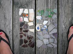 Friday, July 28, 2006 Morning Prayer and Praise Different Pictures Beach glass is often used in mosaic work.