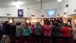 winter. They came to hear Helen Lyness speak about being Stronger in God.