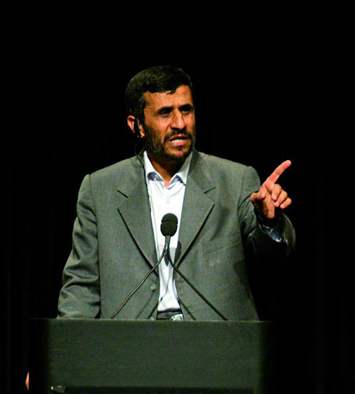 COUNTRIES IN CRISIS A WAR OF WORDS Iranian president Mahmoud Ahmadinejad has spoken harsh words against Israel and the