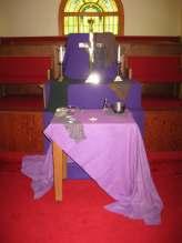 P A G E 2 The altar at St. Mark s AMEC dressed for Ash Wednesday.